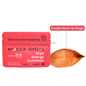 ถุงซิปใส่กาแฟแบบใช้ซ้ำได้ฟอยล์แบบตั้งเปิดปิดได้พิมพ์ลายได้สำหรับช็อตแก้วกาแฟ - Product Image 5