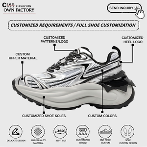 Sneaker di Design Unisex Personalizzate <span class=keywords><strong>per</strong></span> Uomo, Nuovi Stili Allacciati Antiscivolo alla Moda <span class=keywords><strong>per</strong></span> lo Stile <span class=keywords><strong>Camminata</strong></span> - Product Image 2