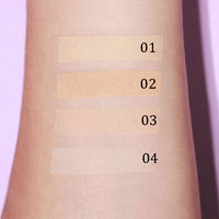 Palette de fond de teint mat imperméable à label privé, maquillage du visage, couvrance totale, fini naturel, palette de poudre pressée, vente en gros