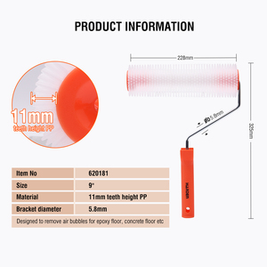 Rodillo de Pintura HARDEN para <span class=keywords><strong>Pladur</strong></span>, 230 mm, sin Cuerda, para Paredes Lisas, 1.25 Pulgadas, 9 Pulgadas, 228 mm, con Soporte OEM - Product Image 2