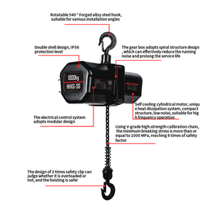 <span class=keywords><strong>Polipasto</strong></span> de escenario de poco ruido OEM TBM, con 1 Freno de CC, diseñado para uso en escenario - Product Image 2