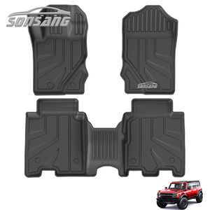Tapetes de Piso 3D TPE para Todo Clima SONSANG, Tapetes Impermeables Antideslizantes para Automóviles, Tapetes para <span class=keywords><strong>Maletero</strong></span> de Ford Bronco - Product Image 1
