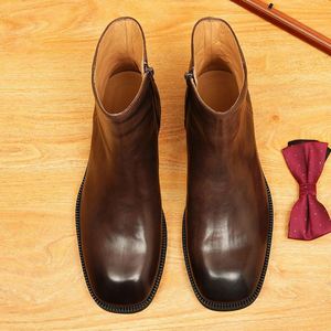 Extravagance British Casual Style High Quality Men Dress Shoes Oxfords Fashion New Men Genuine Leather Wedding Shoes - Product Image 6