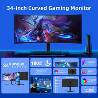 Direct Wholesale R&E Super Wide 34 Inch 240Hz 2K IPS Panel 1ms Response Time High Performance Lifting Stand Gaming Monitor