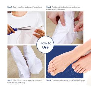 العصرية مجنون التقشير تقشير القدم الجوارب العضوية الطبيعية للعناية بالبشرة القدم الكالس مزيل القدم قشر قناع - Product Image 6
