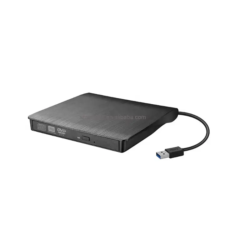 SMASTECH-grabadora de DVD USB 3,0, dispositivo móvil de escritorio, DVD + RW, Unidad óptica externa, aspecto cepillado, precio al por mayor