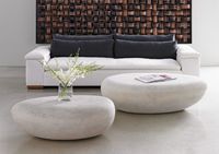 Table basse ronde moderne en marbre pour salon, meuble de salon