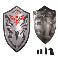 Venta al por mayor de alta calidad Zelda Guard Game Props Modelos de juguete de armas y espadas de juego de rol de escudo de plástico de poliuretano PU