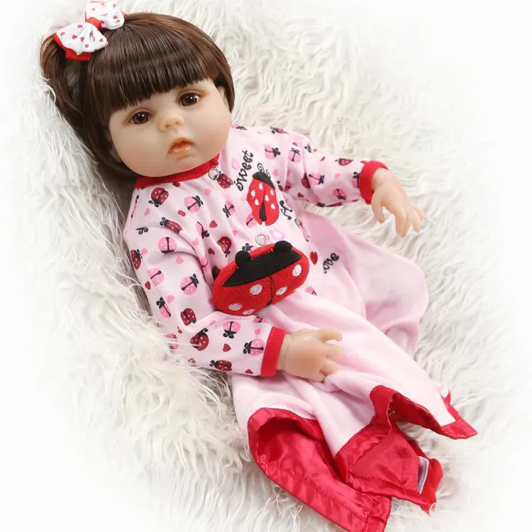 Nouveau-né Silicone Vinyle Anatomiquement Rose Tricot Tenue Et Accessoires Reborn Baby Dolls