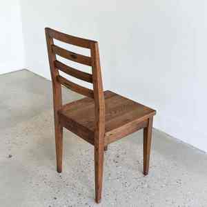 Silla de Comedor Hecha a Mano de Madera Reciclada Sólida, Diseño Moderno Rústico, Ecológica, Duradera, Portátil, para Uso en Exteriores, Hoteles y Hogares - Product Image 2