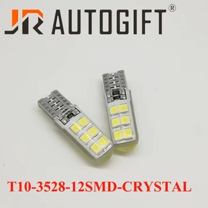 T10 2835 12SMD silicone lumière <span class=keywords><strong>LED</strong></span> Gel de silice 194/501 Wedge Parking dôme ampoules intérieur voiture <span class=keywords><strong>LED</strong></span> tourner côté lampes W5W nouvel état - Product Image 6