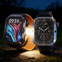 Montre connectée AGM W3 pour l'extérieur, écran AMOLED, appels Bluetooth, plus de 100 modes sportifs, étanche 5ATM, tracker de fitness pour hommes avec batterie longue durée