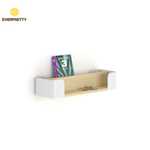 Étagère murale pour petit hôtel/appartement, meuble de rangement décoratif moderne pour auberge, double niveau pour salon et bureau - Product Image 3