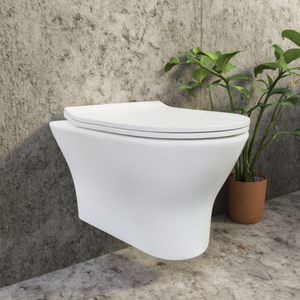 Inodoro flotante washdown ถังส้วมไร้ขอบ, ห้องน้ำพร้อมการติดตั้งกับผนัง - Product Image 2