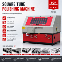 Machine de polissage et de dérouillage automatique de tubes carrés en métal certifiée CE, avec vitesse réglable, haute rigidité et haute sécurité