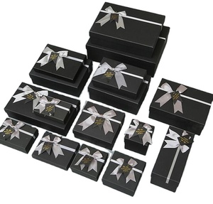 Custom Jewelry Box Custom Luxury Black Matte Luxury Jewelry Decorative Clothing Various Specifications And Sizes Packaging Gift Box