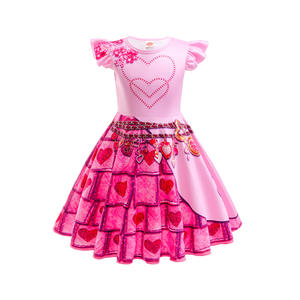 Vestido <span class=keywords><strong>de</strong></span> princesa Descendants 4 para niñas, <span class=keywords><strong>disfraz</strong></span> <span class=keywords><strong>de</strong></span> Halloween, fiesta, Cosplay, Descendant 4 The Rise of Red, <span class=keywords><strong>disfraz</strong></span> - Product Image 6