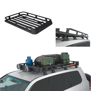 Portapacchi Universale in Lega di Alluminio Nero per Auto, SUV, 4x4, <span class=keywords><strong>Fuoristrada</strong></span>, Portabagagli 100kg+ per Viaggi e Campeggio - Product Image 1