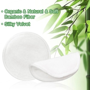 Disques démaquillants réutilisables en coton de bambou avec logo personnalisé, lavables, pour le nettoyage du visage et les cosmétiques - Product Image 4