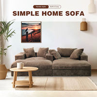 Canapé-lit modulaire 2 places personnalisable 2025 – Collection moderne haut de gamme, sectionnel, compressé, en peluche, pour la maison