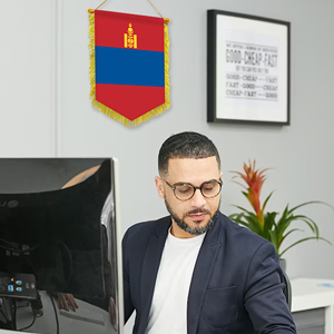 Mini Banderas de Mongolia para Coche de 20x30cm, Decoración de Pared, Accesorios de Exhibición, Pequeños Adornos para Colgar - Product Image 3