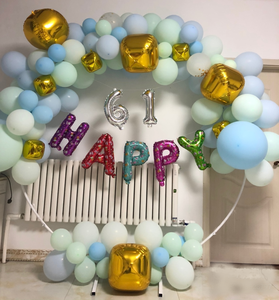 Support de ballon rond <span class=keywords><strong>en</strong></span> <span class=keywords><strong>fer</strong></span>, style simple, portable et durable, prix d'usine, arche, <span class=keywords><strong>cercle</strong></span>, support de fleurs, toile de fond pour décoration de mariage - Product Image 4