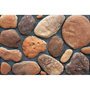 Ciottoli Colorati Finti per Decorazione Murale, Piastrelle in Pietra Artificiale, Ciottoli Piatti, Pietra di <span class=keywords><strong>Cemento</strong></span> Mista a Ciottoli di Fiume - Product Image 5