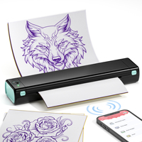 Imprimante thermique Phomemo M08F, machine d'élimination des tatouages, ensemble complet, sans fil, USB, aide à la pose de tatouages, imprimante d'autocollants