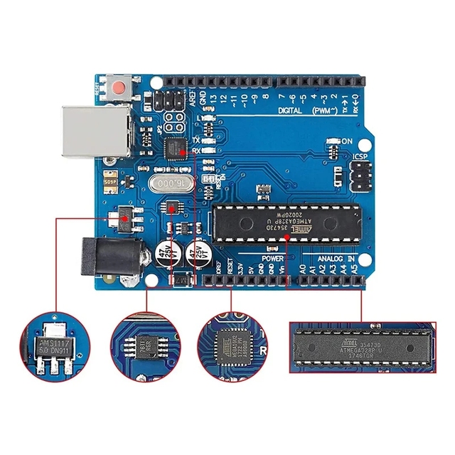 UNO R3 Official Box ATMEGA16U2 UNO+WiFi R3 Original ATMEGA328P Chip CH340G For Arduino UNO R3 Development Board WeMos ESP8266