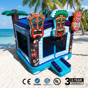 บ้านลมเป่าลมสำหรับเด็ก รุ่น Tiki Island สำหรับงานปาร์ตี้ วัสดุ PVC เกรดเชิงพาณิชย์ ได้รับมาตรฐาน CE EN4960 รับประกัน 3 ปี เป็นมิตรกับสิ่งแวดล้อม รับน้ำหนักได้สูงสุด - Product Image 2