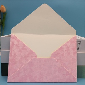 Tarjetas de Invitación de Boda de Terciopelo Rosa Creativas y Modernas, Diseño de Lujo, Tarjeta de Invitación de Boda Única, Tarjeta de Terciopelo y Sobres - Product Image 5