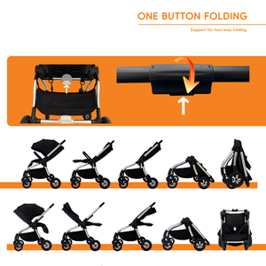 Cochecito de Bebé Landleopard 3 en 1 con Asiento Reversible, Compacto, Europeo, de Alta Gama, Certificado EN1888 - Product Image 2