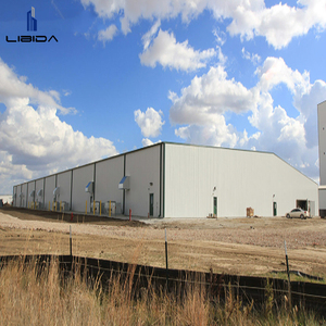 Prefab chi phí thấp kết cấu thép nhẹ xây dựng với Hàn Cắt Uốn dịch vụ kho xây dựng di động - Product Image 6