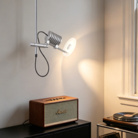 Spot de plafond à corps en aluminium à ailettes, éclairage doux et réfléchi, luminaire d'appoint pour salon, décoration de galerie, plafonnier