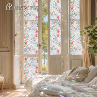 Fabricant arc-en-ciel Gesang fleur maison fenêtre Film PVC intimité statique pour la maison chambre Films décoratifs