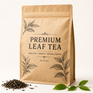 Sachet Doypack en Papier Kraft de Haute Qualité, Qualité Alimentaire, Refermable avec Fermeture Zip, pour Thé, Café, Snacks, Impression Personnalisée Acceptée - Product Image 1