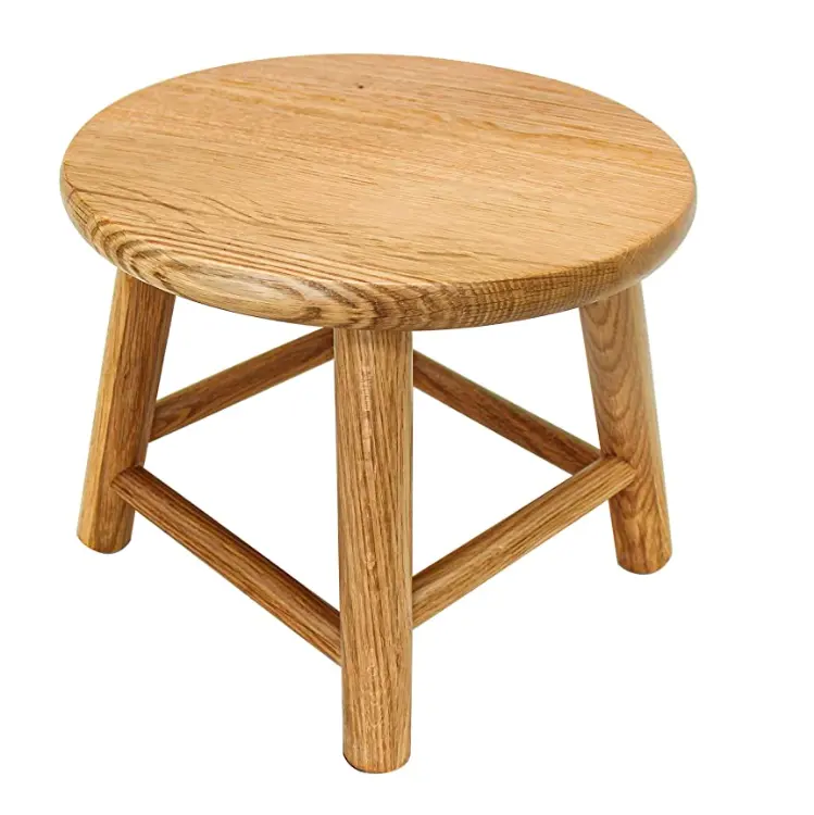 2022 new design kids stool milking stool multipurpose handcrafted solid wood stool