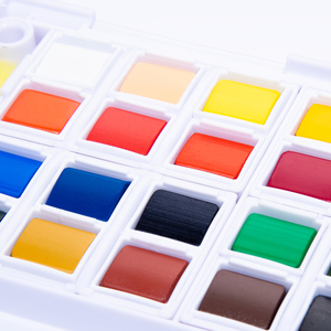 Tavolozza di pittura <span class=keywords><strong>ad</strong></span> <span class=keywords><strong>acquerello</strong></span> con disegno <span class=keywords><strong>ad</strong></span> <span class=keywords><strong>acqua</strong></span> solida di disegno superiore con penna <span class=keywords><strong>ad</strong></span> <span class=keywords><strong>acqua</strong></span> per studente artista adulto - Product Image 6
