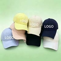 Gorra de béisbol informal con letras bordadas para mujer, sombrero para el sol en colores pastel multicolor