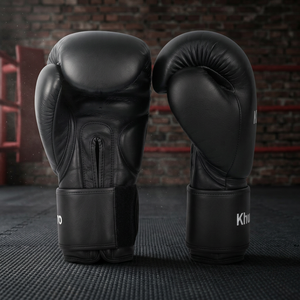 KHUMBRO SPORTS OEM ODM Vente en gros de gants de boxe en cuir PU avec sangle de poignet réglable, emballage personnalisé, unisexe, pour usage professionnel - Product Image 4