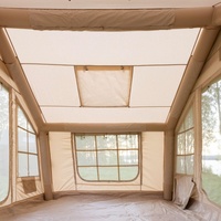 Tente de camping de luxe pour les vacances au jardin, offrant une expérience amusante pour la famille, tente pneumatique portable pour l'extérieur