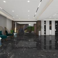 Dalle effet pierre de luxe ultra-brillante 600x1200 veinée noir et blanc, aspect brique réfractaire, pour mur d'accentuation, hall d'entrée, supermarché et villa