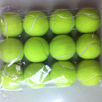BSCI Offre Spéciale Logo personnalisé balle d'entraînement sportif laine caoutchouc naturel haute élastique balle de tennis durable avec prix de gros