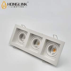 Forma <span class=keywords><strong>de</strong></span> tira Foco <span class=keywords><strong>de</strong></span> tres cabezales Foco LED Techo interior Empotrado GU10 Foco LED Casa <span class=keywords><strong>de</strong></span> iluminación - Product Image 2