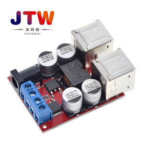 JTW 8V-35V ถึง 5V 8A บัคคอนเวอร์เตอร์ 4 พอร์ต USB ที่ชาร์จในรถยนต์สำหรับโทรศัพท์ - Product Image 1
