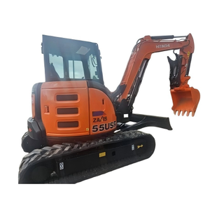 Mini-excavatrice Hitachi ZX55USR-5A d'occasion avec nouvelle benne sur chenilles - Product Image 1