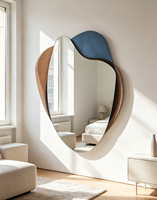 Miroir mural décoratif unique personnalisé, décoration murale, miroir irrégulier sans cadre pour chambre à coucher, miroir décoratif, Espejos, miroir mural suspendu