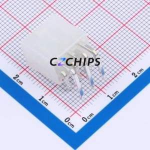 HC-5557-4.2-2x3AW Wire-to-Board Pin Header Bent Lead Through Hole,P=4.2mm 2x3P 4.2mm Right Angle Insert Mini-Fit (MX 4.2) - Product Image 2