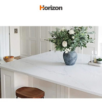 Encimera de barra de piedra de cuarzo para tocador de cocina al por mayor encimera de cocina encimera de cristal de cuarzo blanco artificial