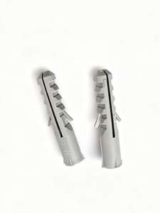 Manchon d'expansion en plastique gris, boulon d'ancrage en nylon, <span class=keywords><strong>cheville</strong></span> à marteau à tête fraisée pour fixation murale - Product Image 3